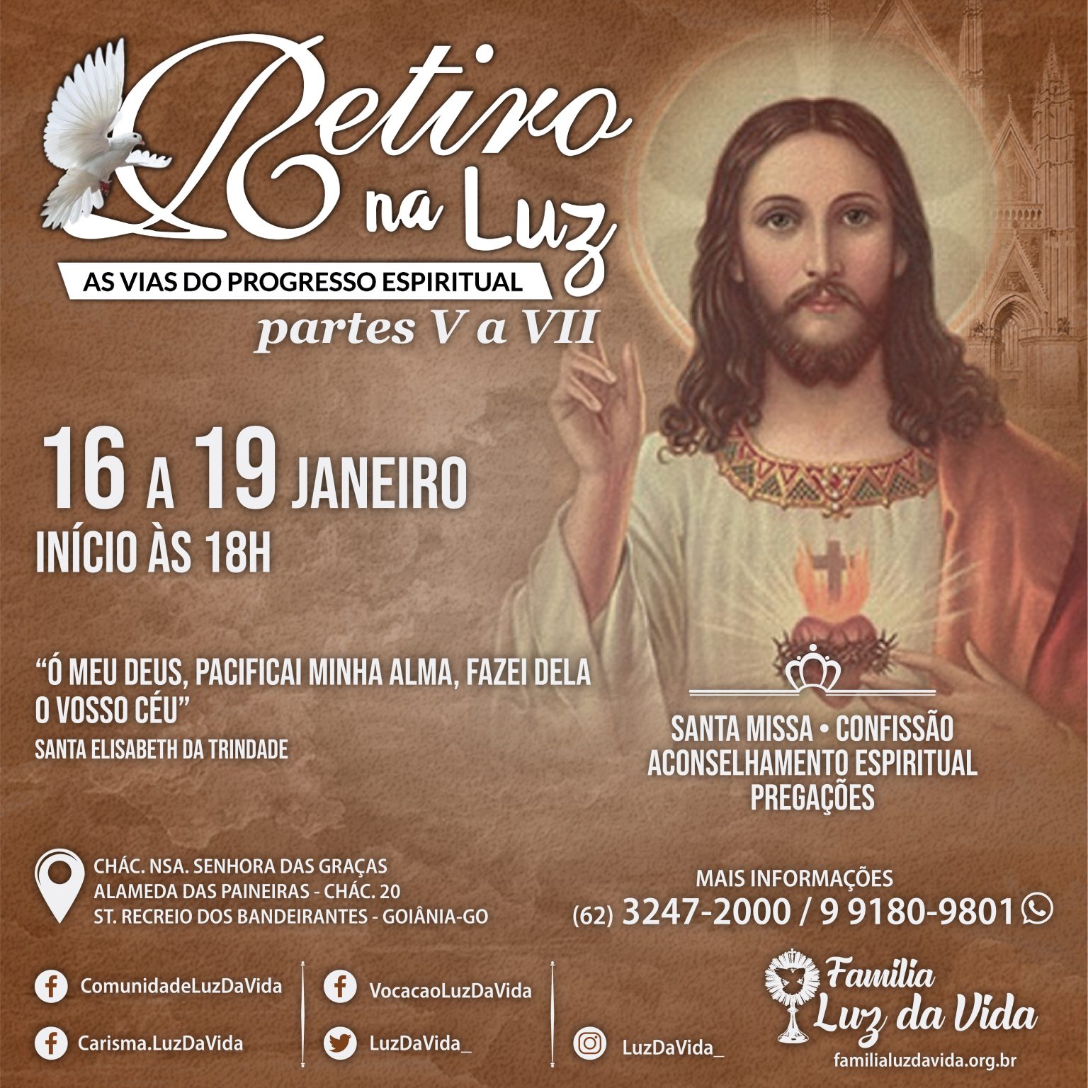 Retiro As Vias do Progresso Espiritual partes V a VII